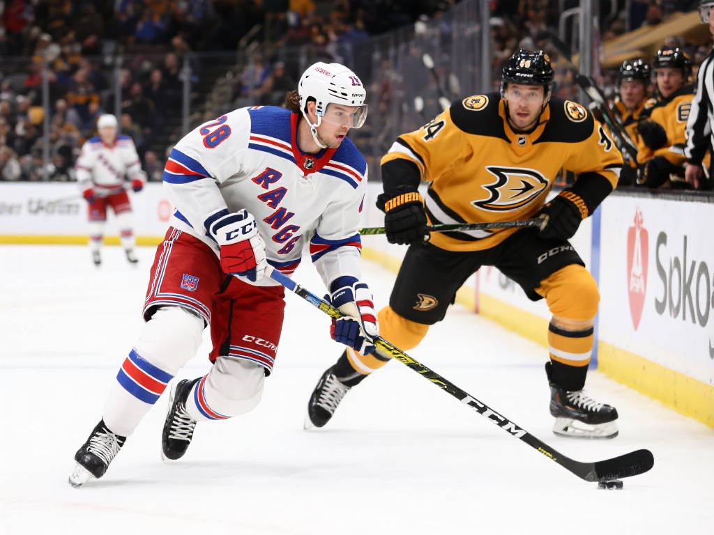 纽约游骑兵决战阿纳海姆小鸭,常规赛巅峰对决 比赛背景及重要性
纽约游骑兵作为东部联